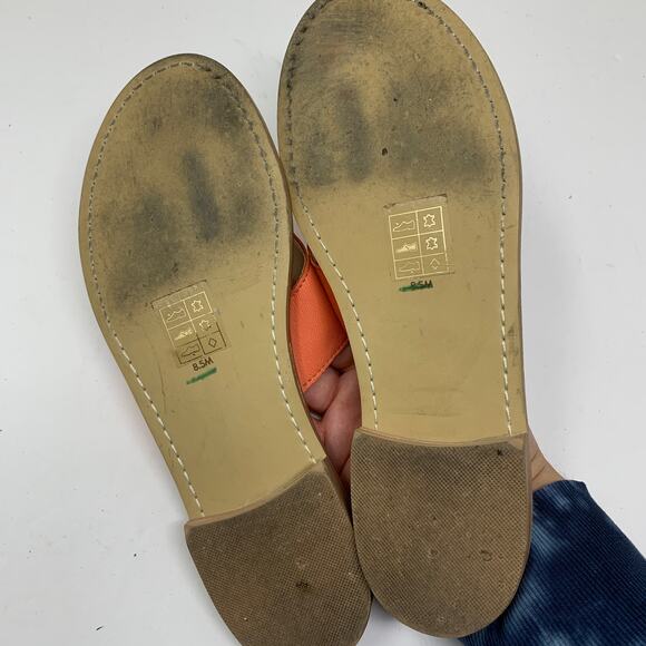 Jack Rogers Women's Size 8.5 Embroidered Bow & Arrow Thong Sandals Slip On Coral - Picture 6 of 7